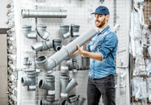 Hydraulik trzymający rurę
